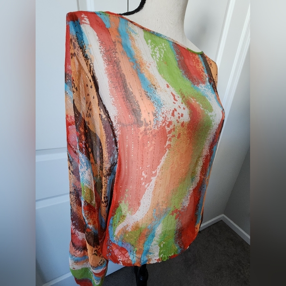 Vintage bebe see-thru blouse - Picture 9 of 12